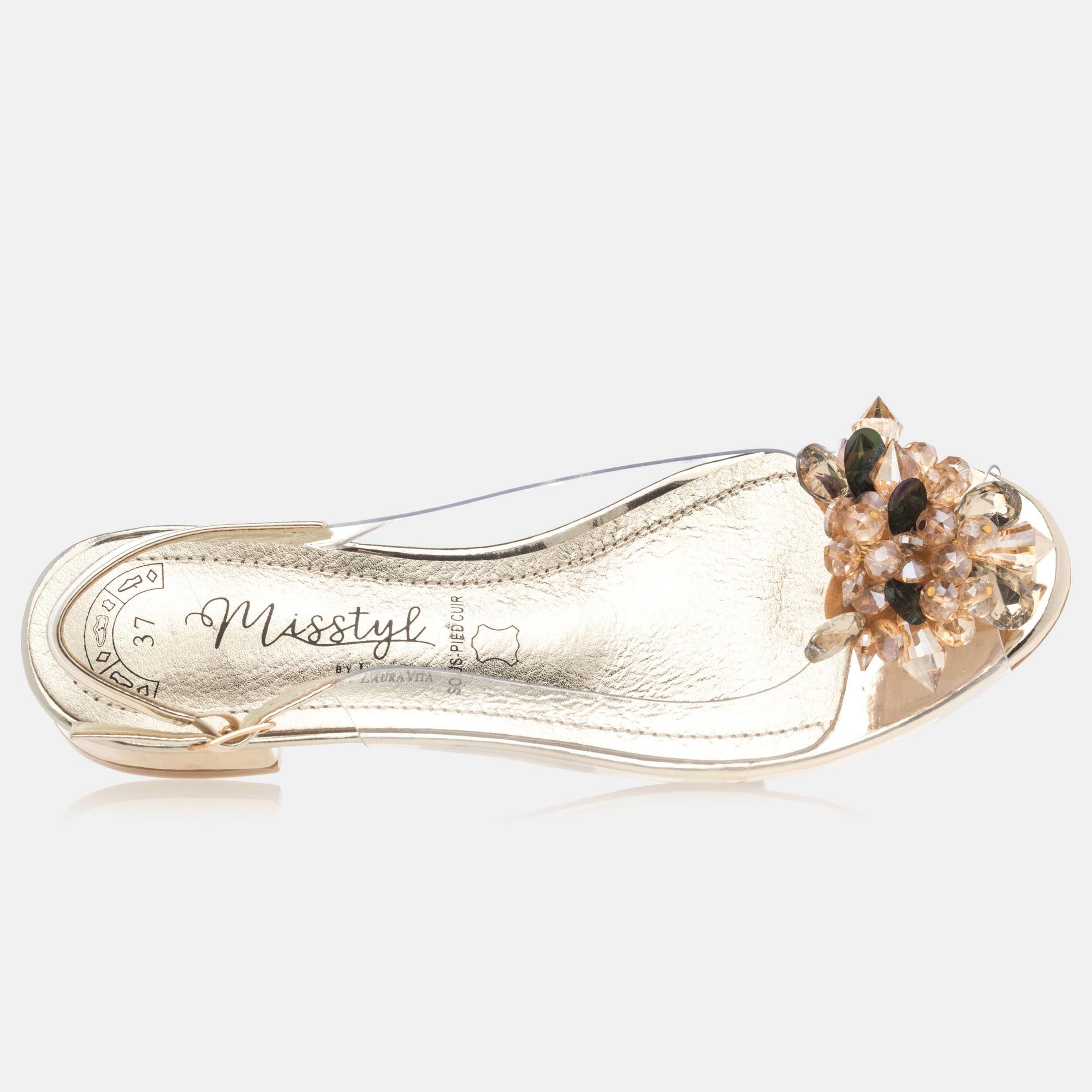 Nu-pieds Femme or