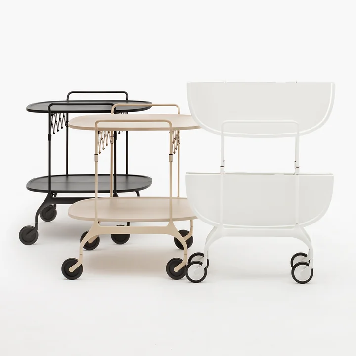 Kartell - Gastone Servierwagen, monochrom pflaume matt