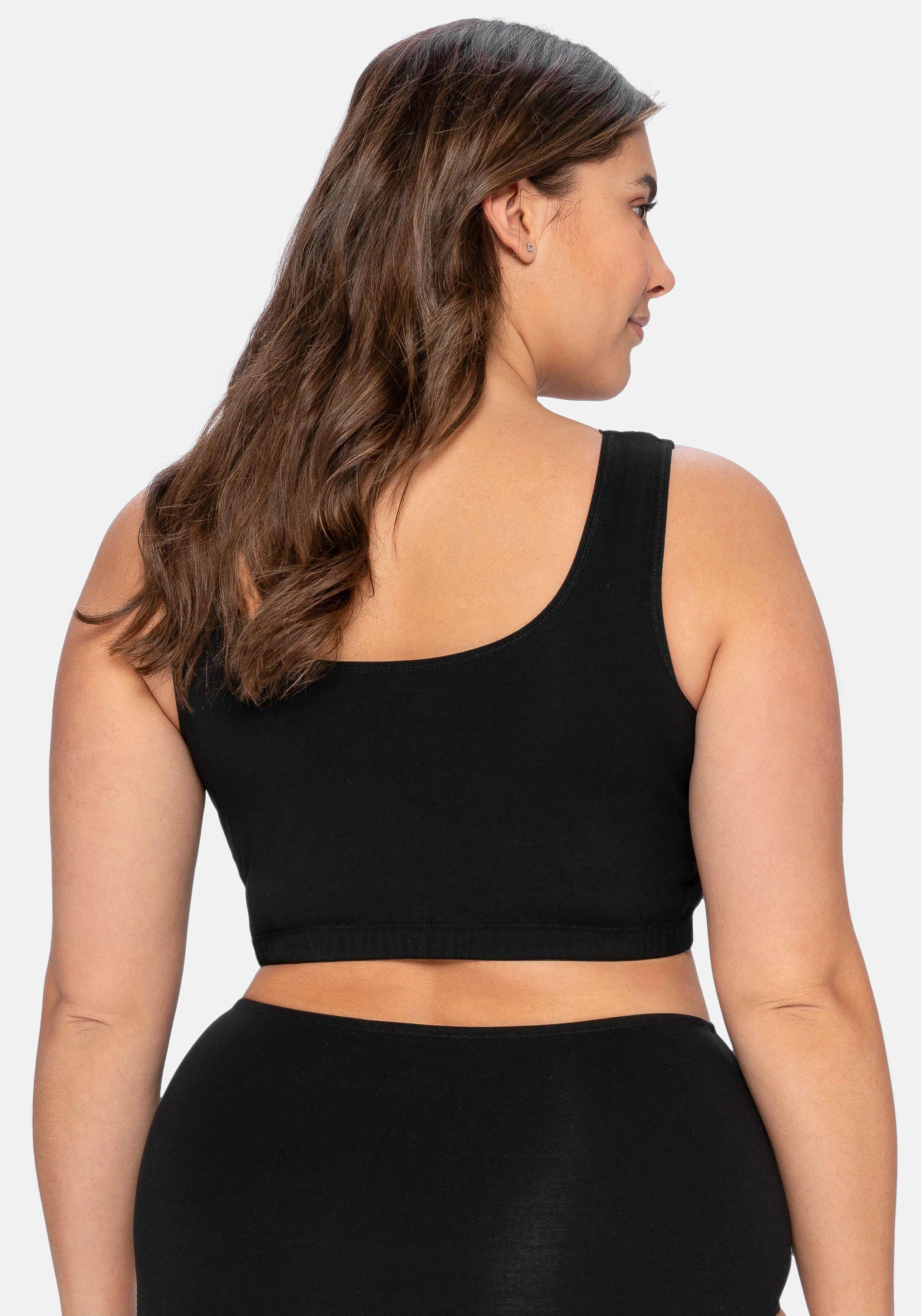 BH ohne Bügel in Bustier-Form, mit Spitzenborte