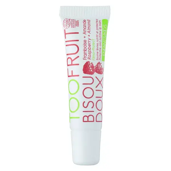 Bálsamo Labial Infantil Toofruit Soft Kiss Framboesa Amêndoa Orgânico 10ml