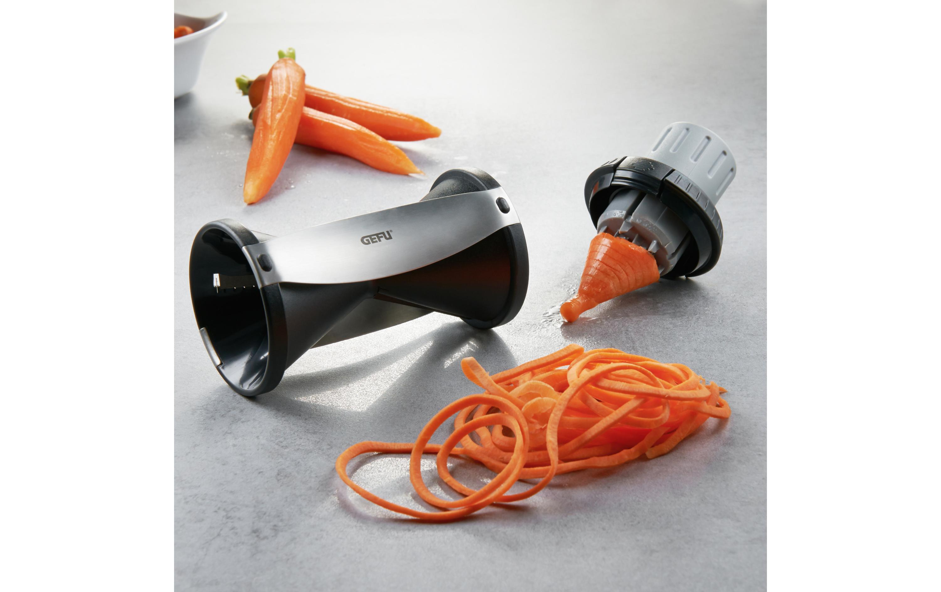 Spiralschneider Spirelli 2.0 SchwarzGemüseschneider für besonders lange Julienne-Spiralen