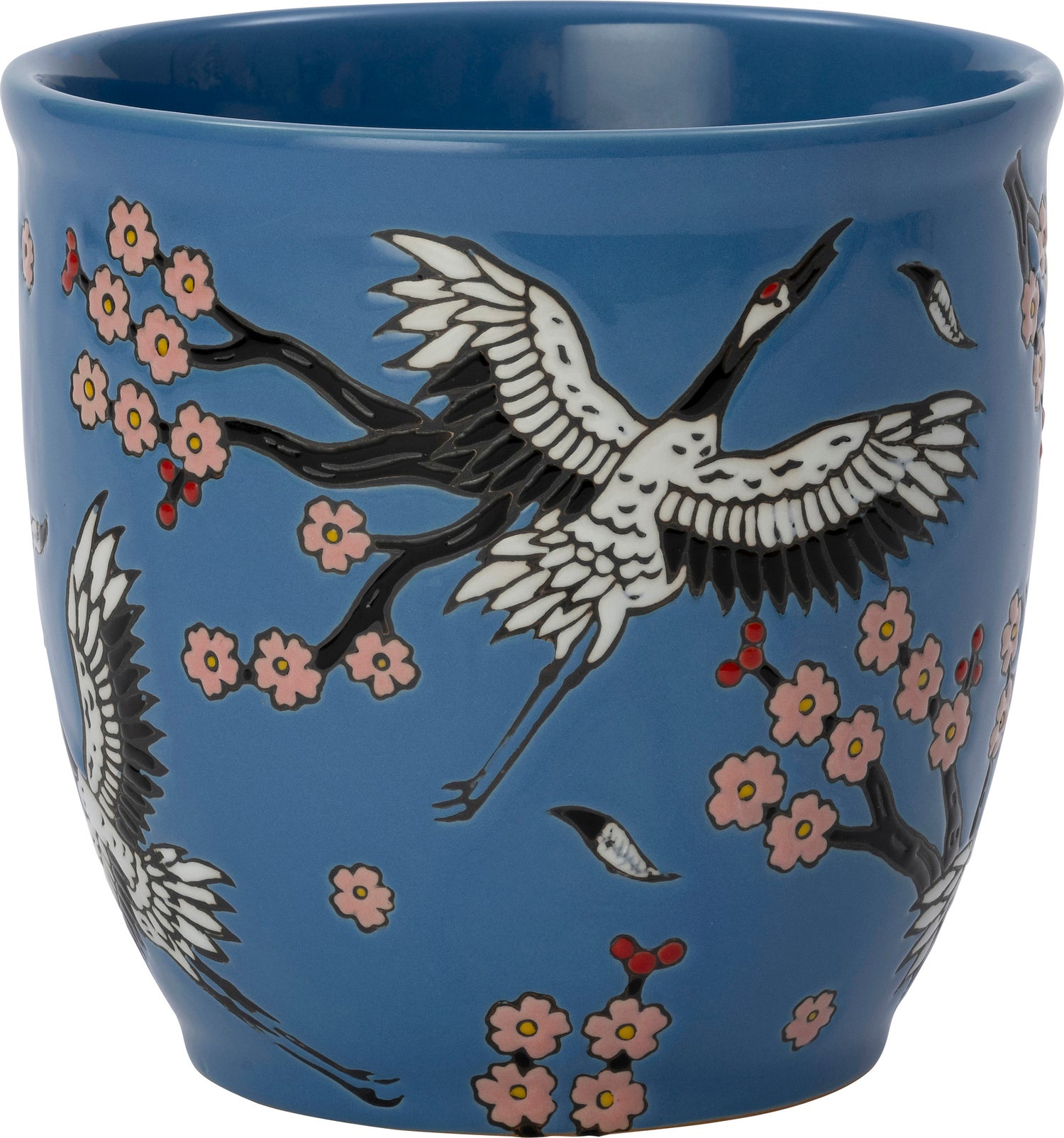 Intratuin bloempot Skylar blauw D 13,5 H 13,5 cm