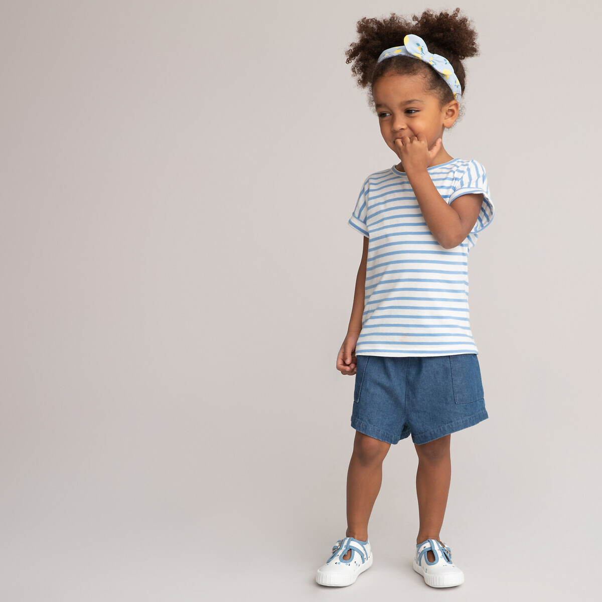 COLEÇÃO LA REDOUTE<br>Conjunto de 4 camisetas de gola redonda