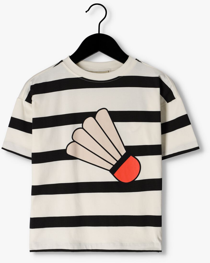 CARLIJNQ zwarte carlijnq t-shirt stripes black - t-shirt oversized wt print