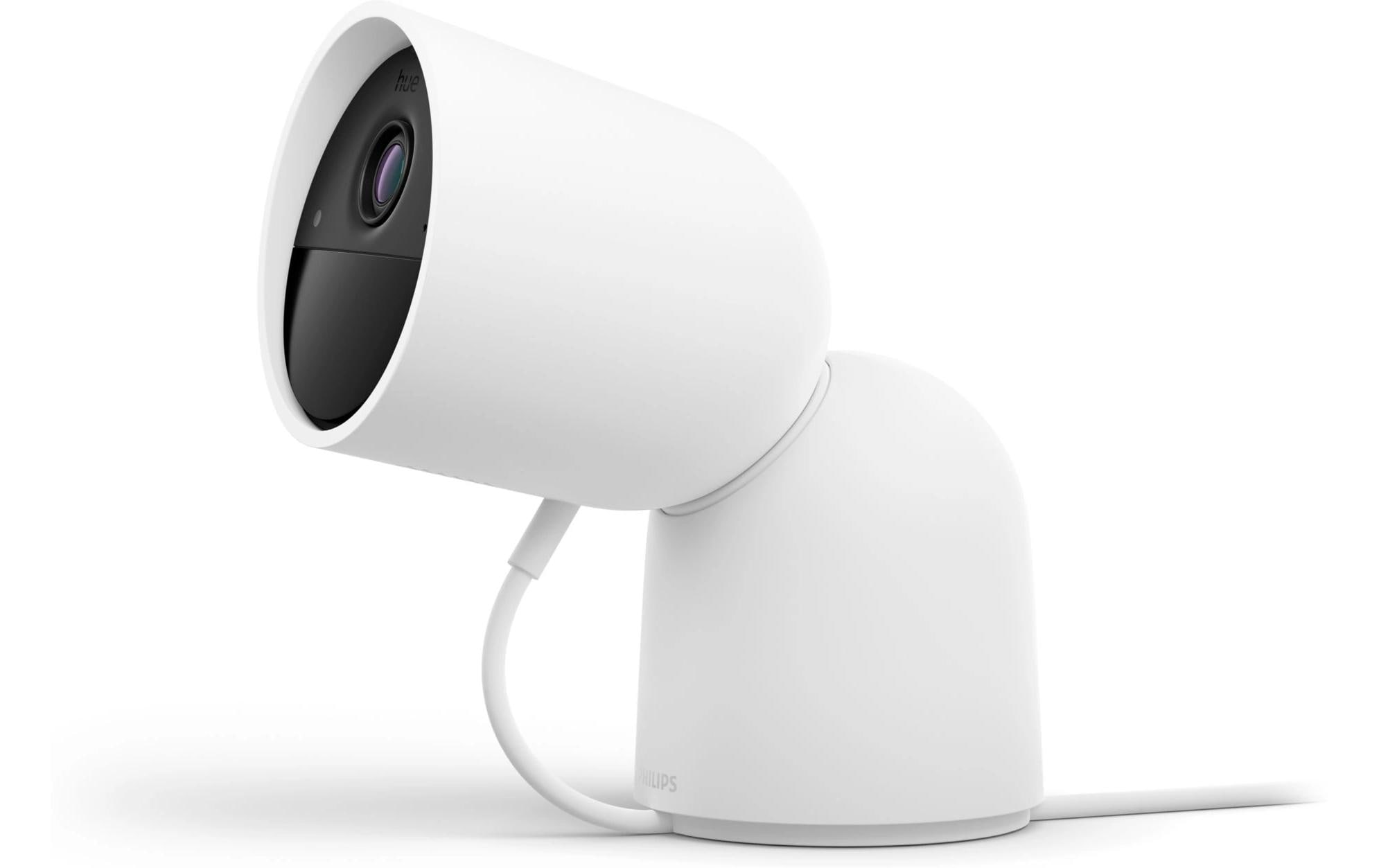Secure kabelgebundene Kamera mit Standfuss Weiss<br>Netzwerkkameras: intelligentes Zuhause, intelligentere Sicherheit
