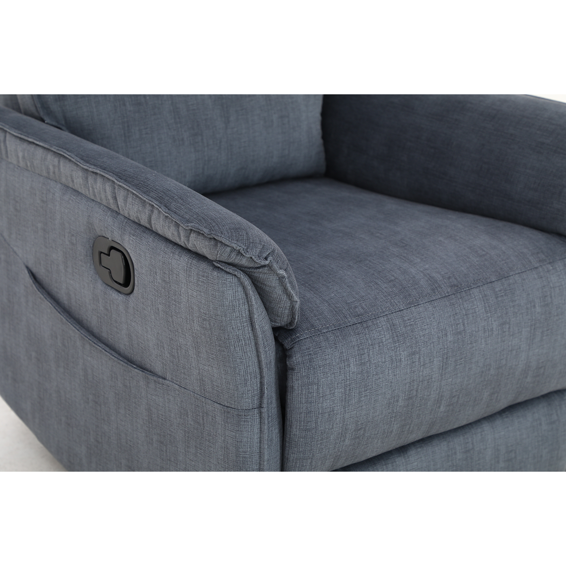 TV-Sessel - navy - Taschenfederkern - manuell verstellbar