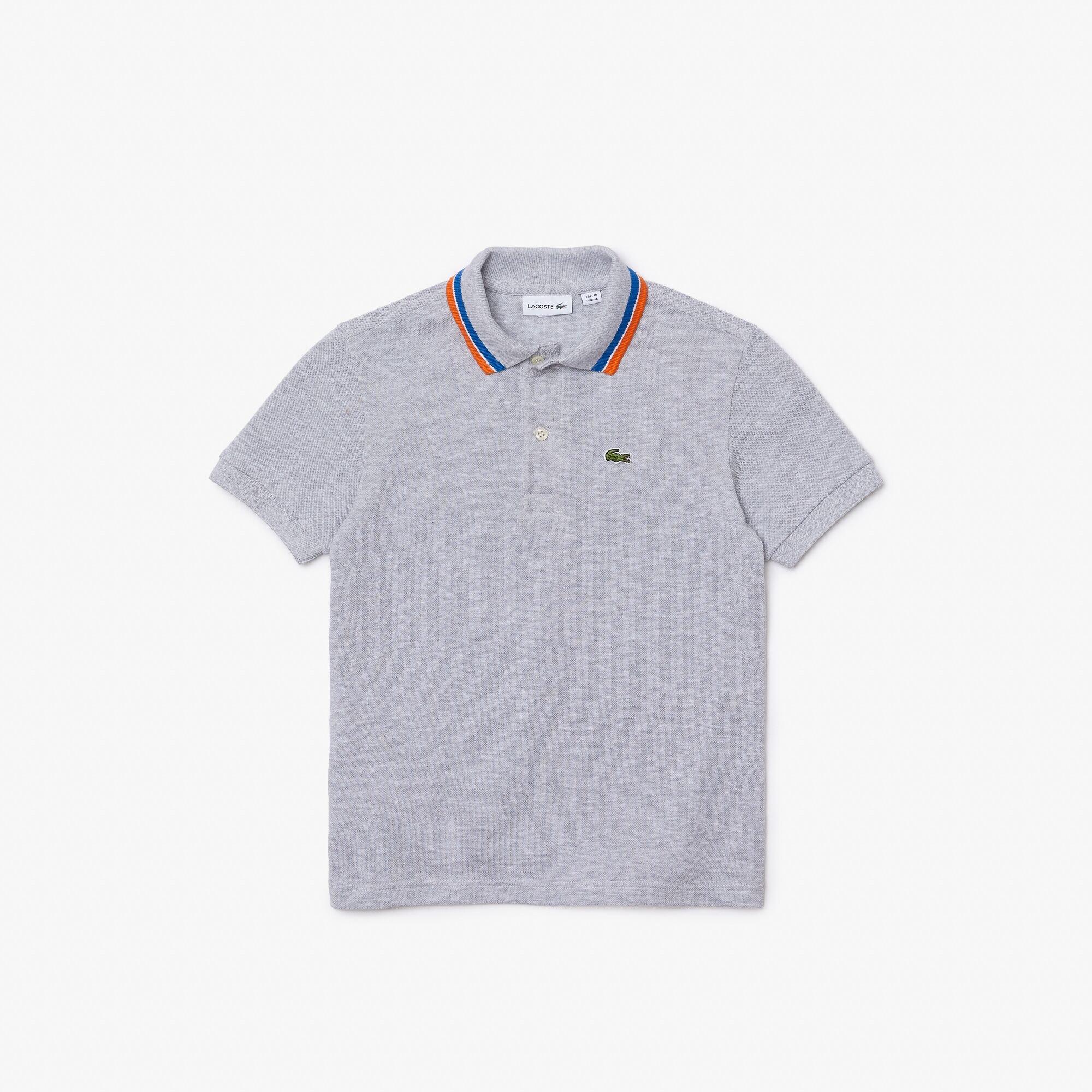 Lacoste Striped Collar Polo Shirt