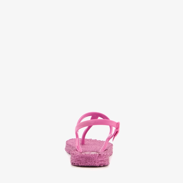 Supercracks meisjes teenslippers hielbandje roze