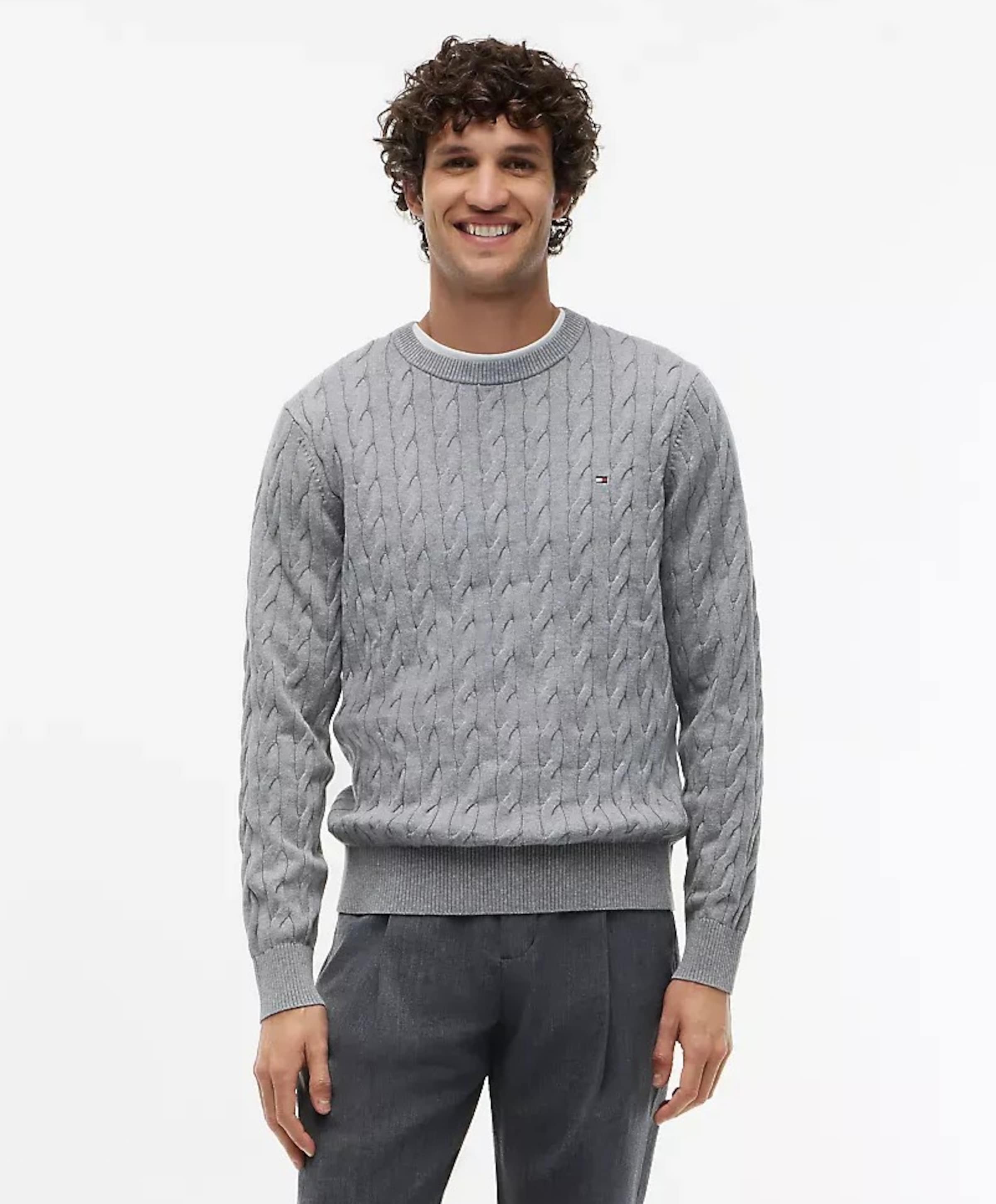 Tommy Hilfiger Heren trui grijs