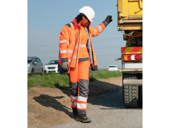 Parka de travail haute-visibilité orange fluo 4 en 1 Würth MODYF