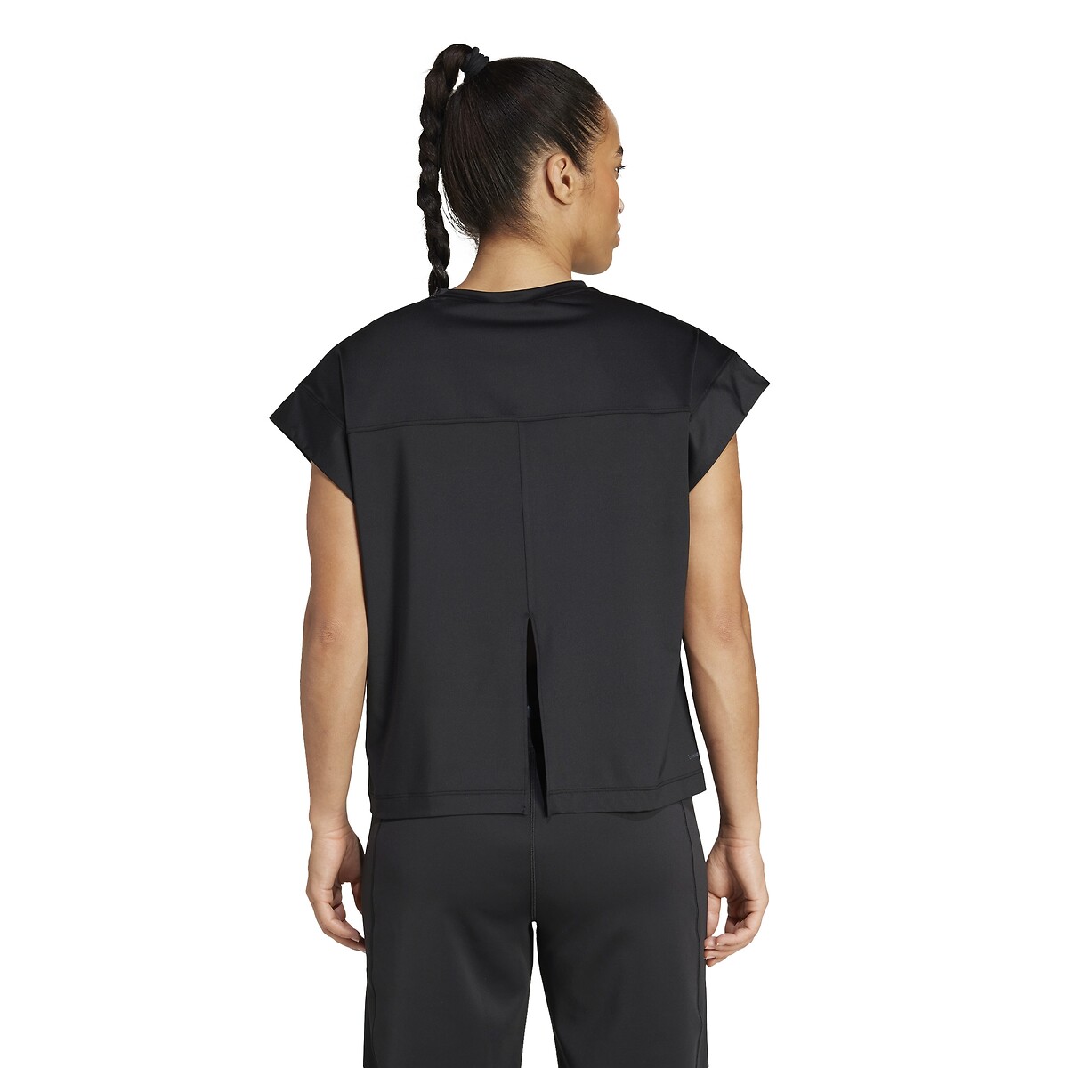 Camiseta adidas Performance com gola coroa para ioga