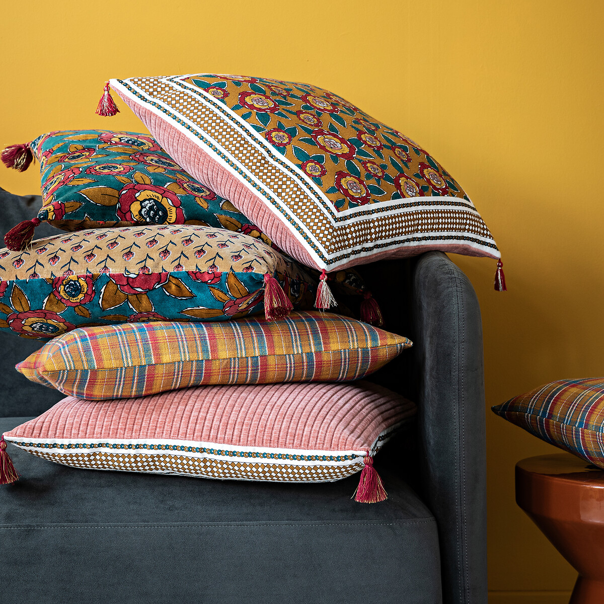 JAMINI x LA REDOUTE INTERIEURS<br>Capa de almofada retangular, Sumi