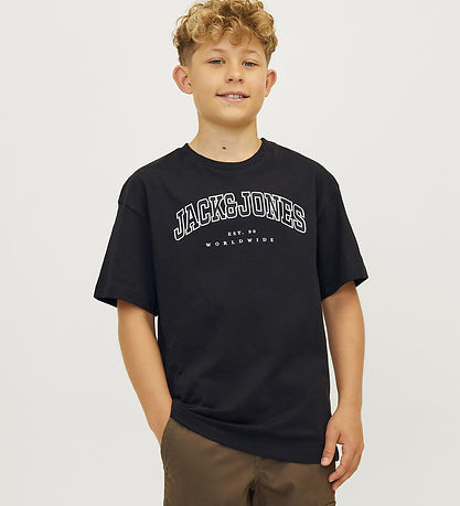 Jack & Jones T-shirt - JjeCaleb - Blåck