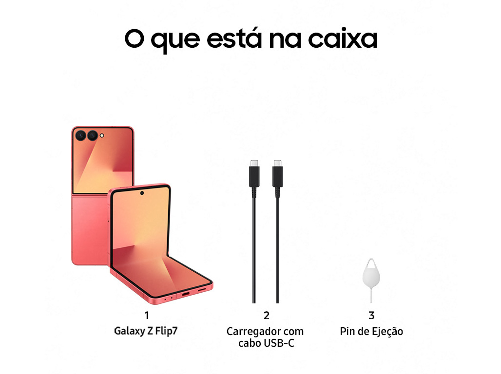 SMARTPHONE SAMSUNG GALAXY Z FLIP7 256GB CORAL