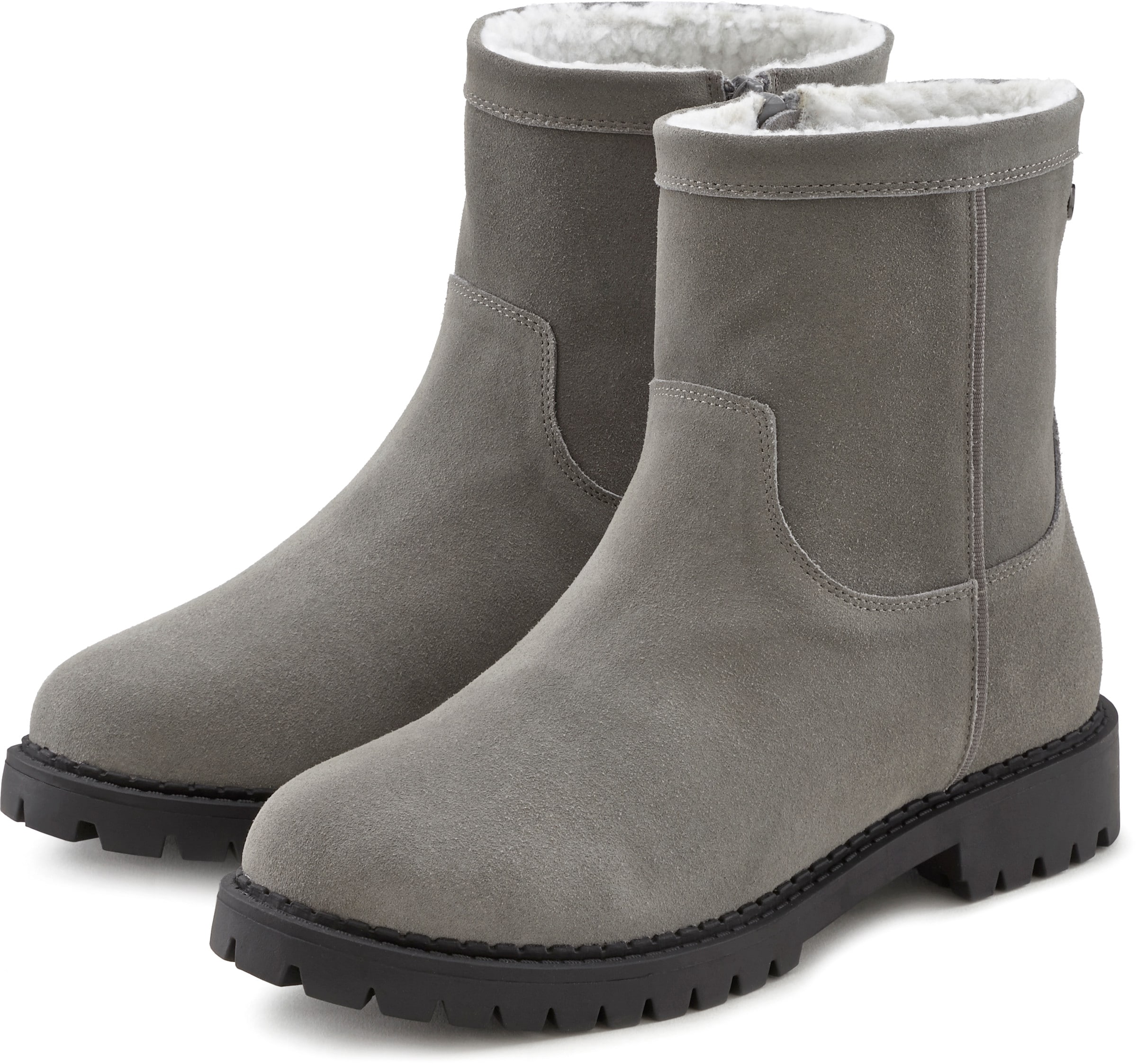 LASCANA Winterstiefel in grau