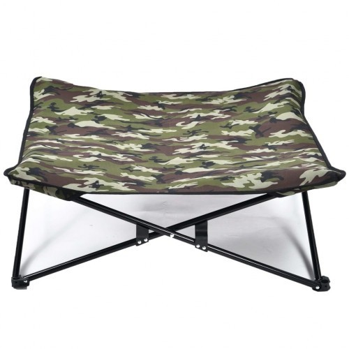 Colchão para cachorro com estampa militar, verde
