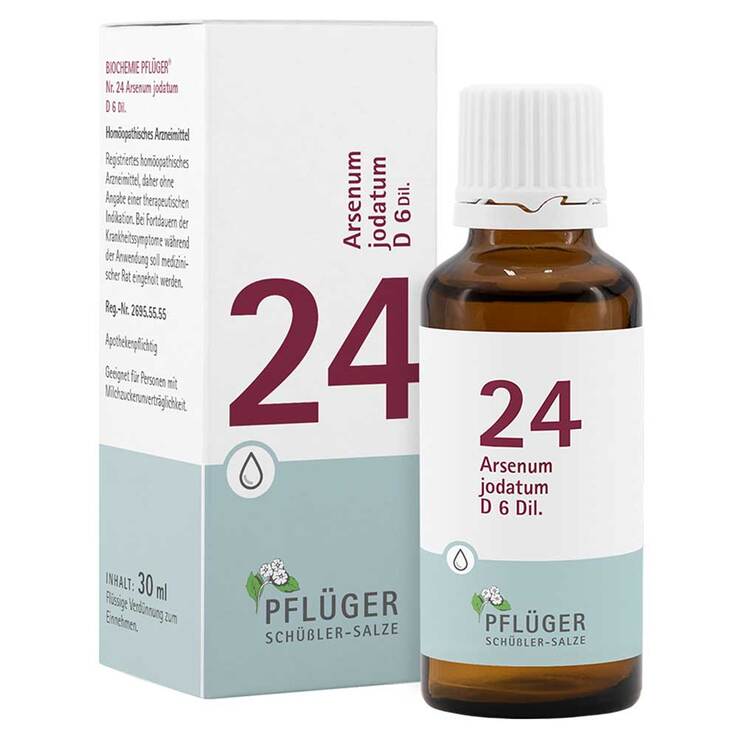 Biochemie Pflüger 24 Arsenum jodatum D 6 Tropfen, 30 ml
