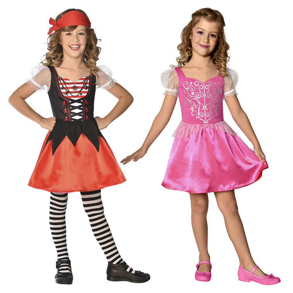 Déguisement réversible de princesse et de pirate 4/6 ans