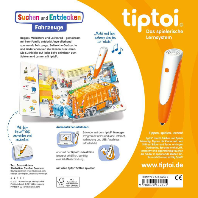 tiptoi® Buch - Suche und Entdecken - Fahrzeuge