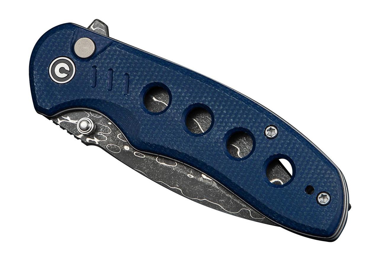 Civivi Triptych C23085B-DS1 Damascus, Blue Micarta, zakmes