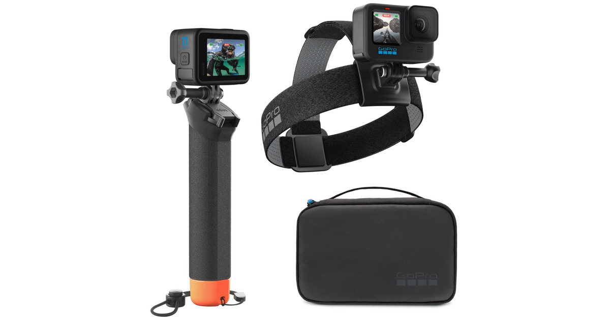 GoProAdventure Kit 3.0 bevestiging  (Zwart)