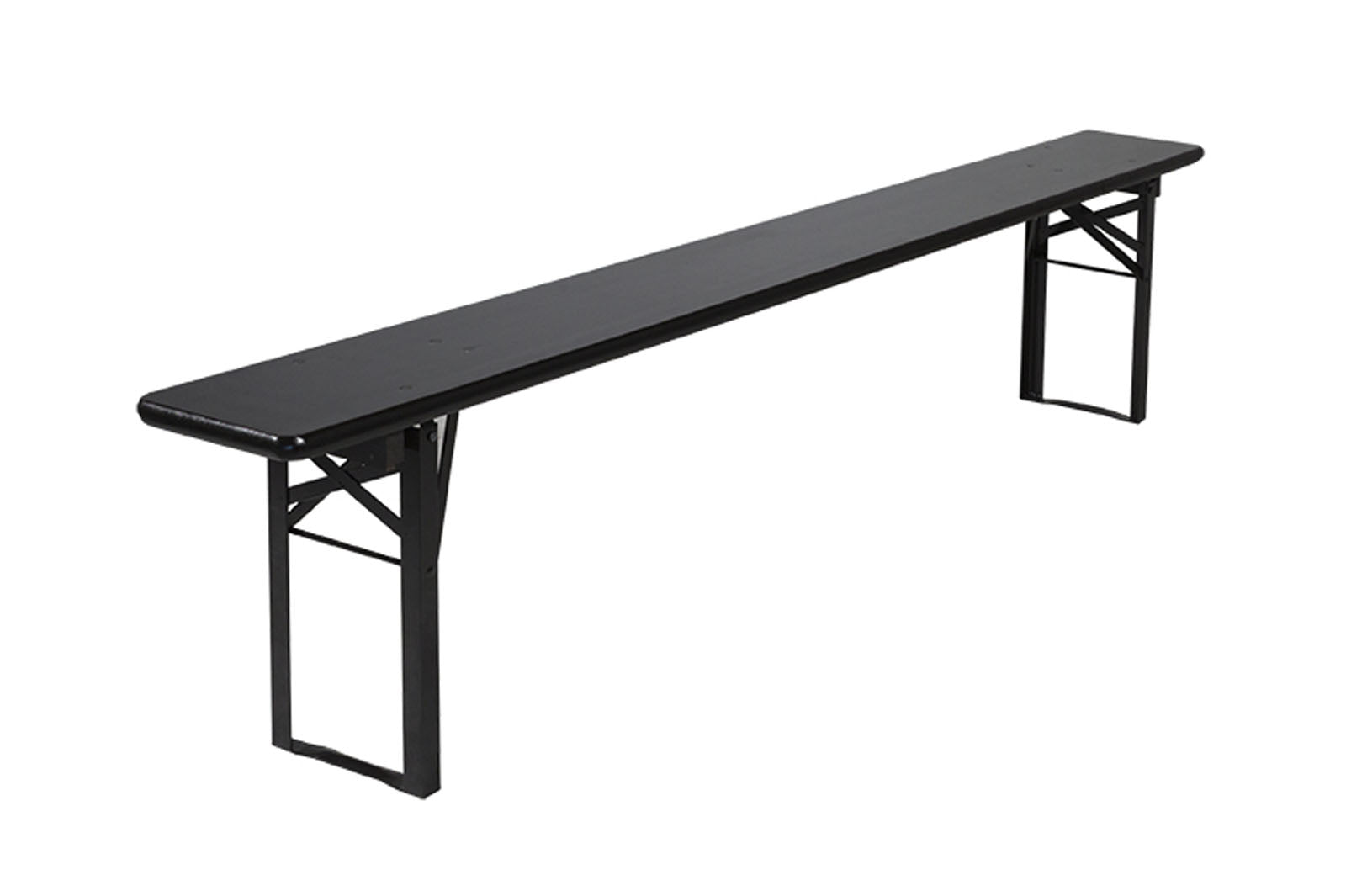 Inklapbare bierbank Berlijn zwart 200 cm