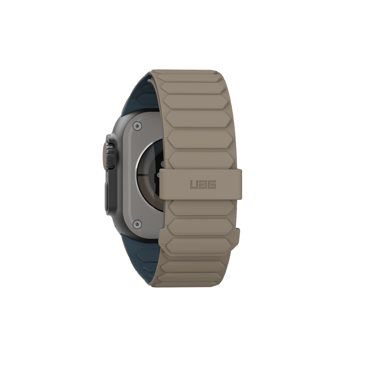 Apple Watch (49/46/45/44 mm) Pathfinder Watch Strap Magnetisches Silikon Armband (194161118051) - Dune / Cloud