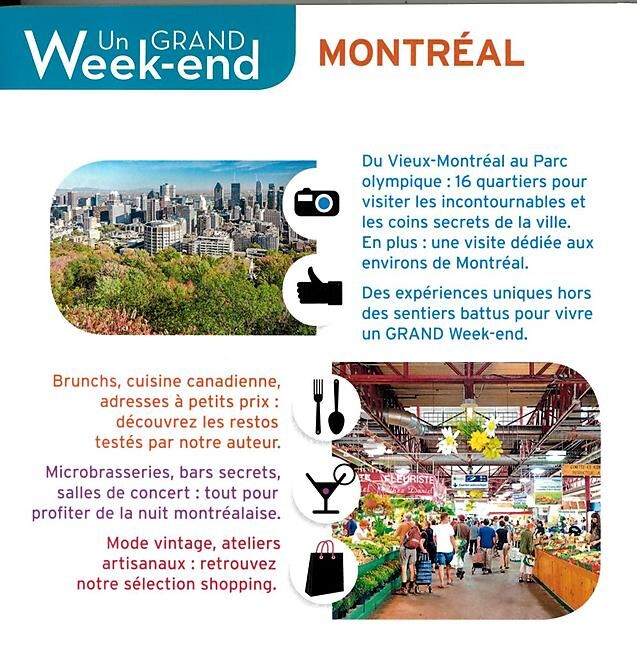 HACHETTE - UN GRAND WEEK END A MONTREAL