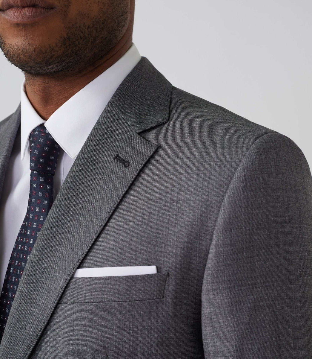 Costume en laine gris 