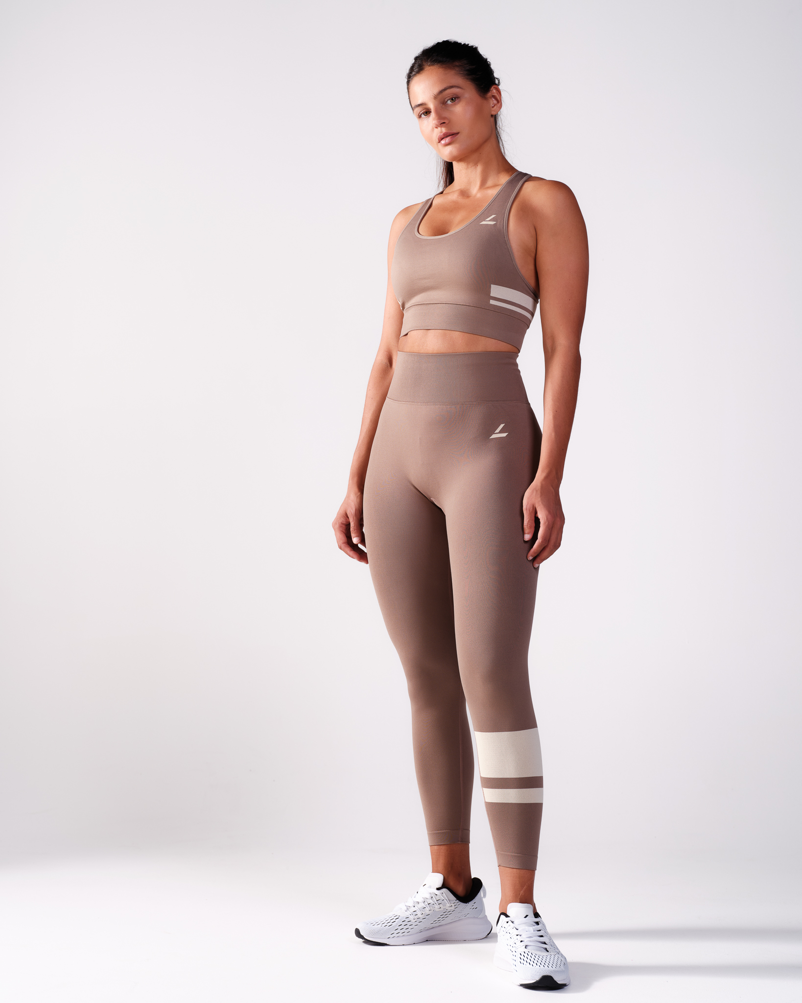 LEVITY Block Tights Beige