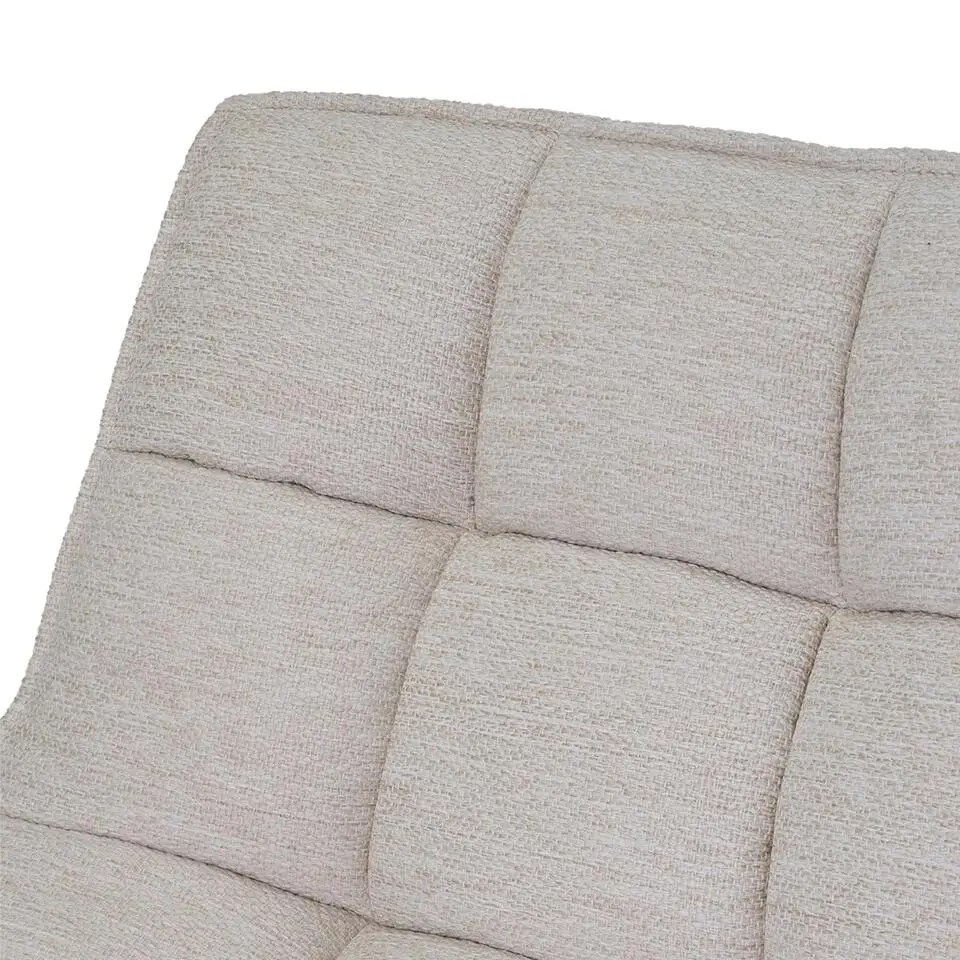 Draaifauteuil Stof/Textiel - Beige - 86x74x84cm - Mattis