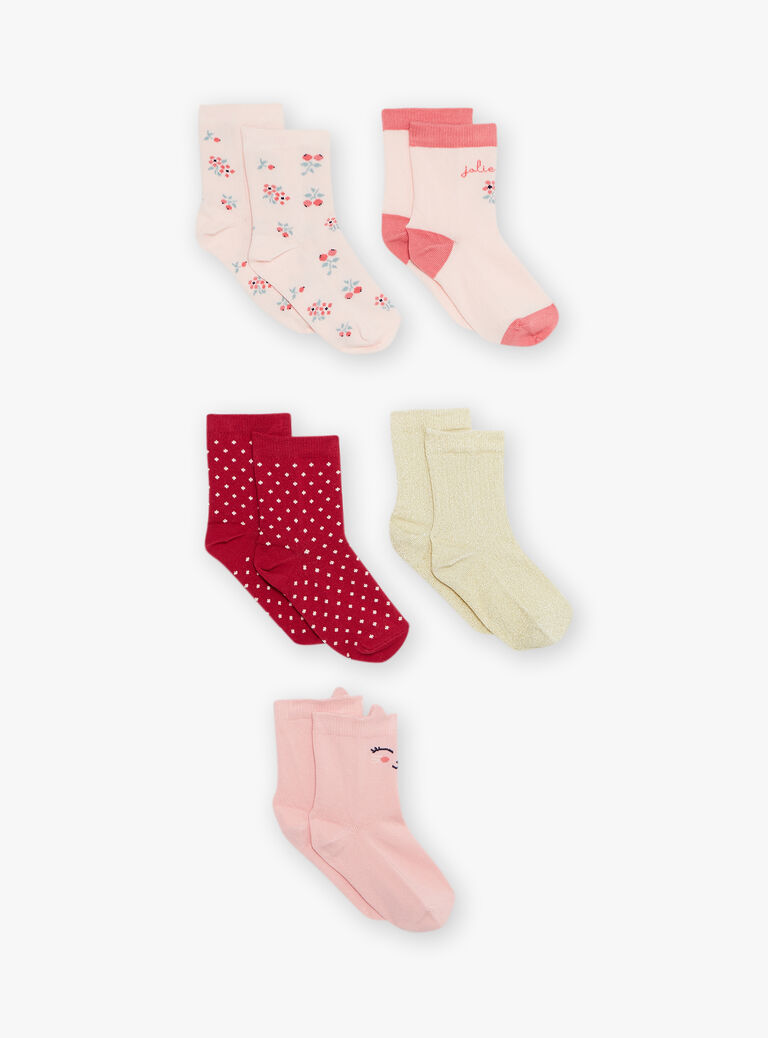 Lot de 5 chaussettes assorties