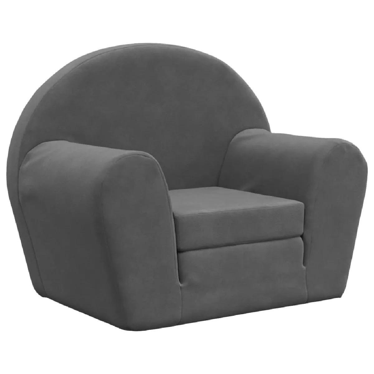 vidaXL Canapé-lit enfant - Anthracite