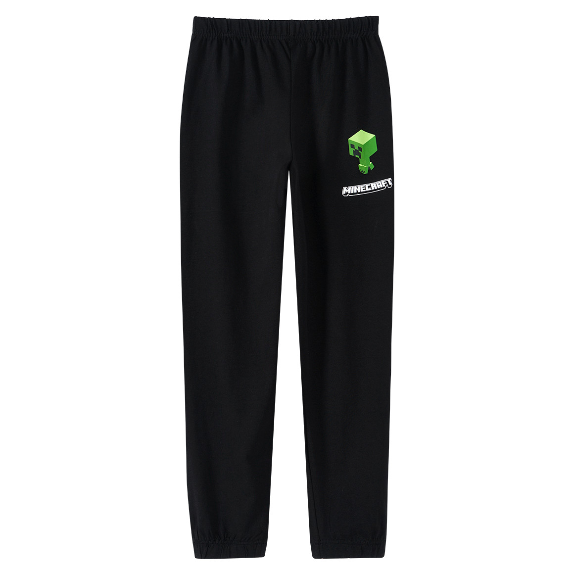 Yigga Minecraft Schlafanzug mit Prints schwarz / hellgrün