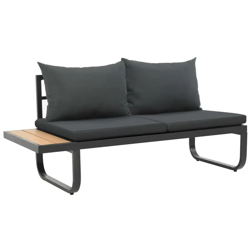 vidaXL - Loungeset - Grijs - Metaal