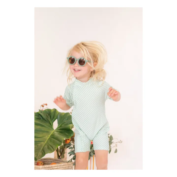 Ina Swim Combinaison Anti-UV Zimmi Rayée | Vert