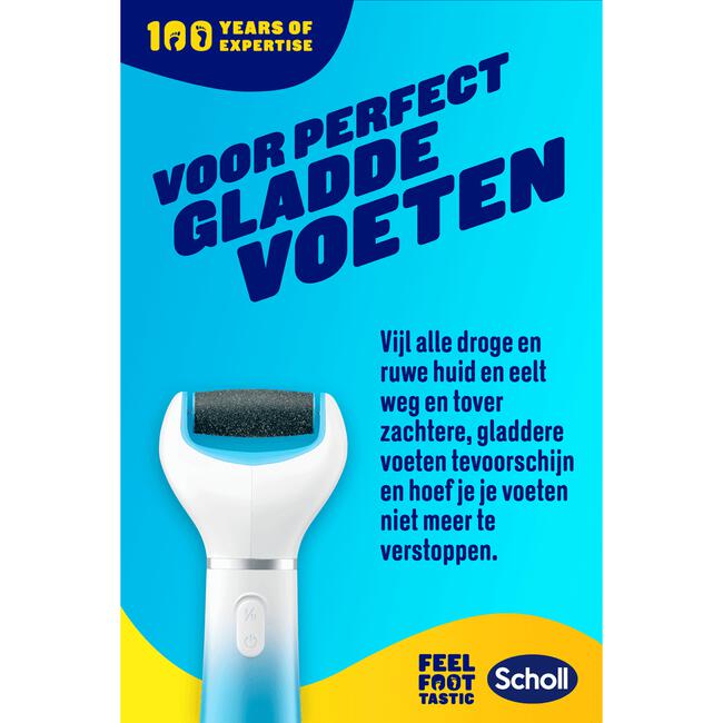 Scholl Velvet SmoothElekrische Voetvijl Blauw