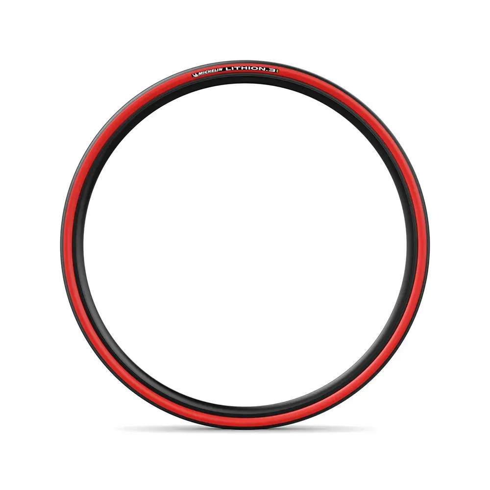 Michelin Lithion3 Racefiets Band Zwart/Rood