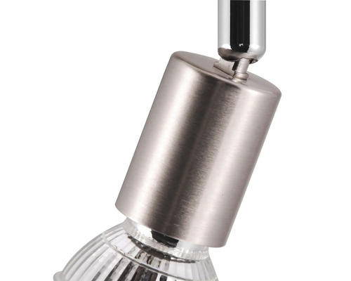 Enkelvoudige spot, Ø 8 cm, vernikkeld, geschikt voor GU10-fittingen tot 10 watt
