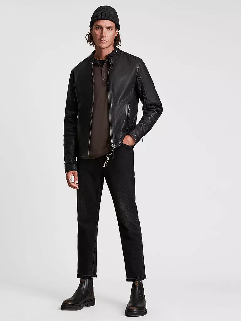 ALLSAINTS Lederjacke Cora schwarz