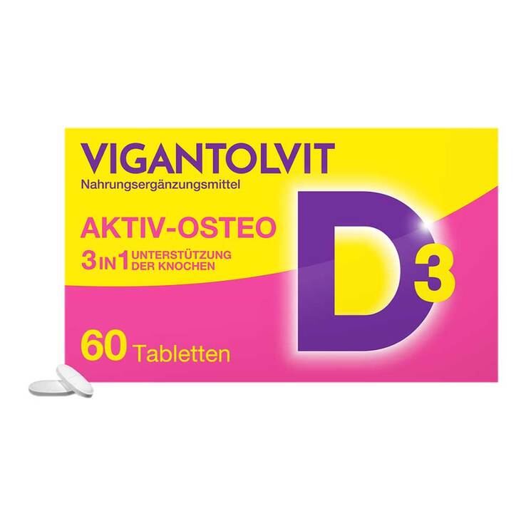 Vigantolvit Vitamin D3 K2 Calcium Filmtabletten, 60 St