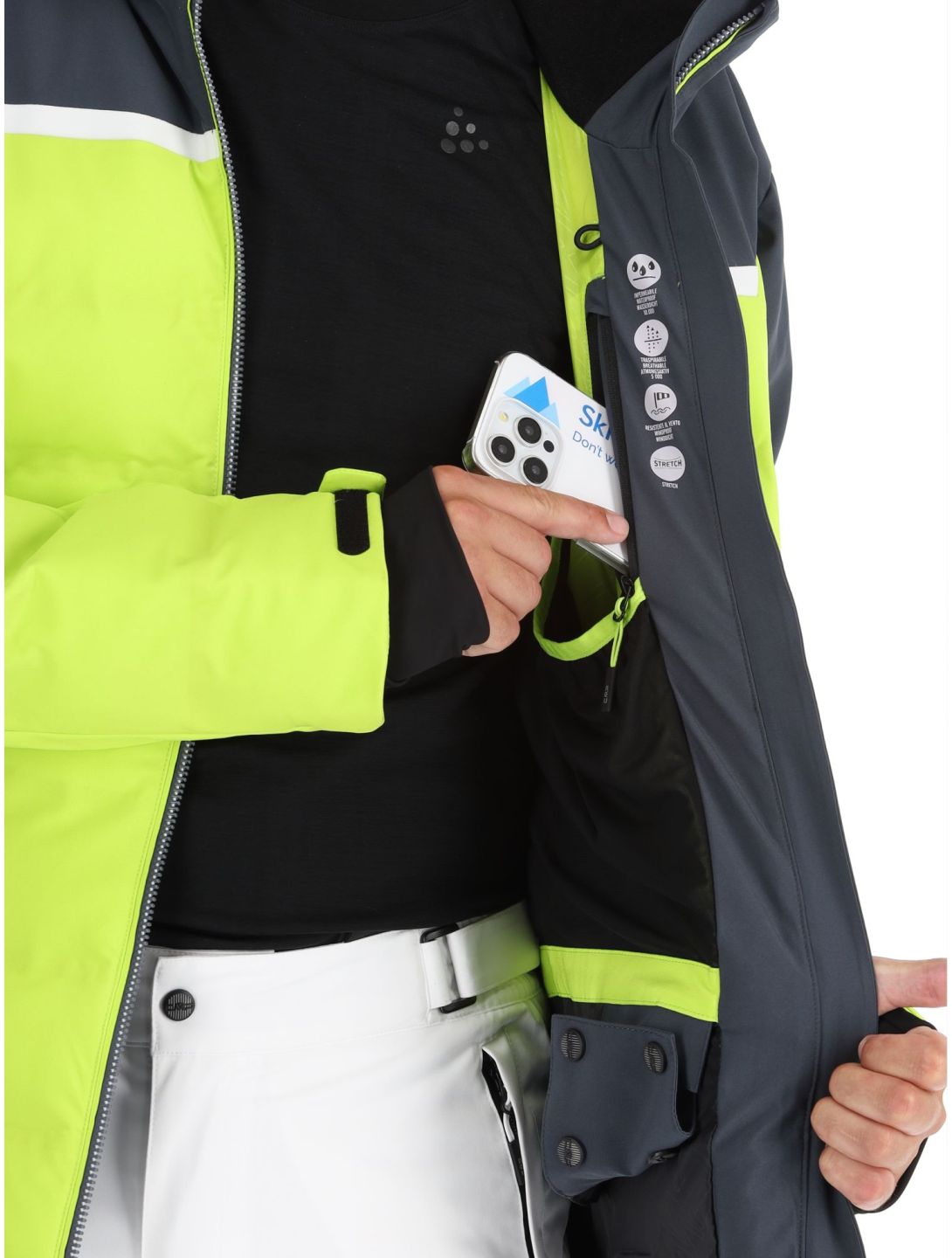 34W4697 ski-jas heren