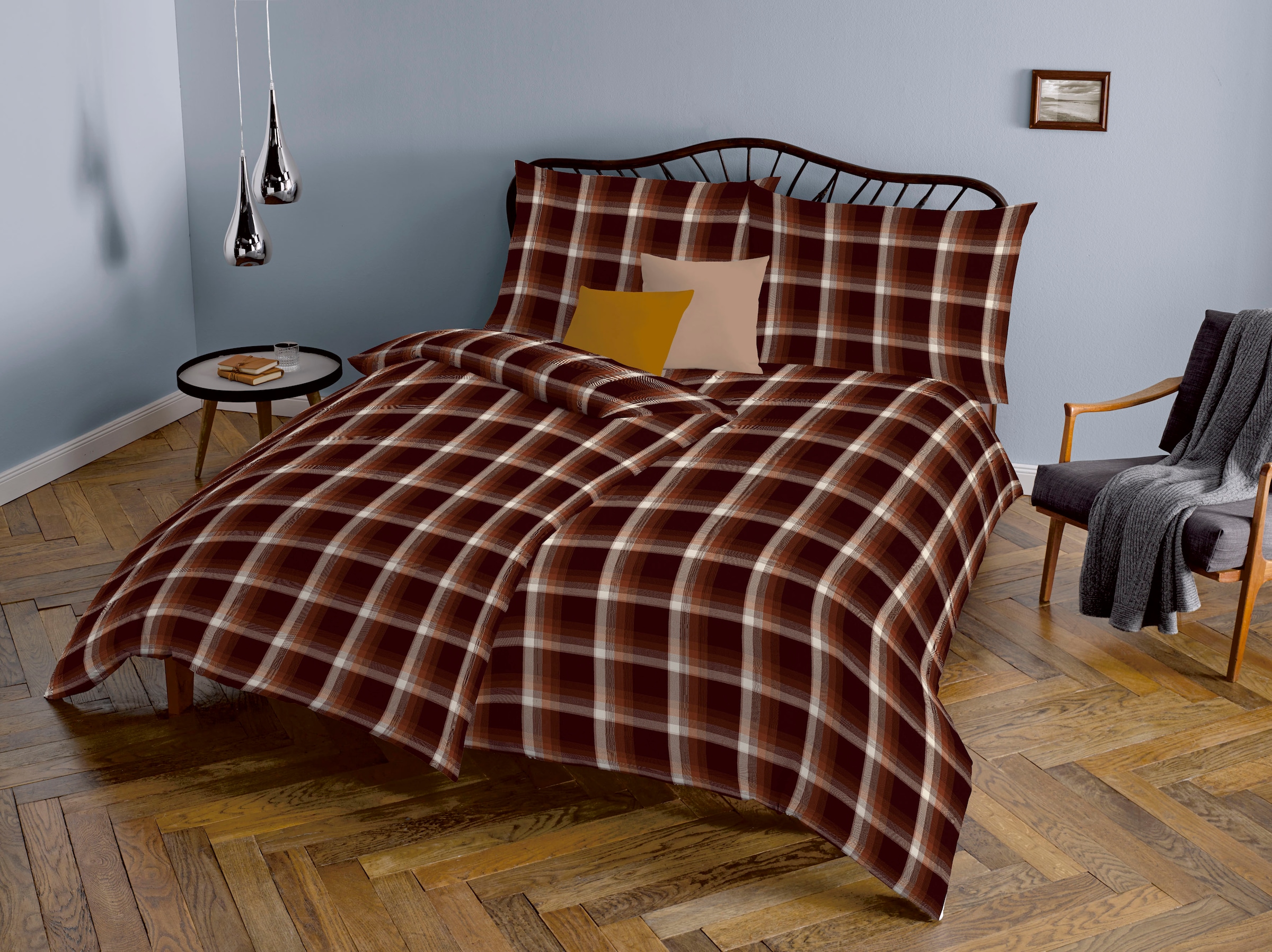 fleuresse Bettwäsche »Lech 4308« 2 Stk. tlg. Edelflanell, Baumwolle, in Gr. 135x200, 155x220, 200x200cm