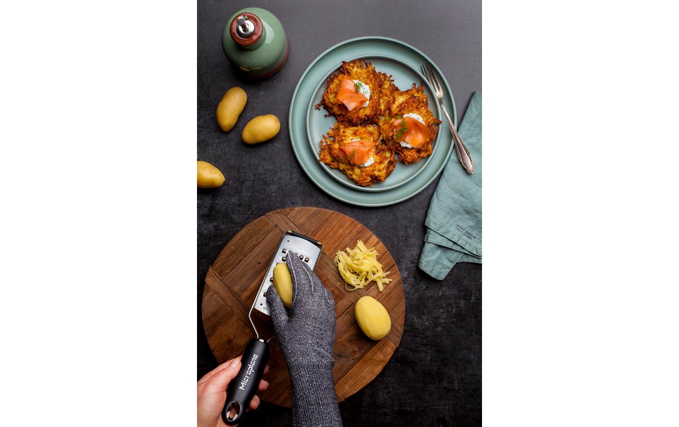 Gourmet Schutz-Handschuh GrauReibe Handschutz, 1 Stück