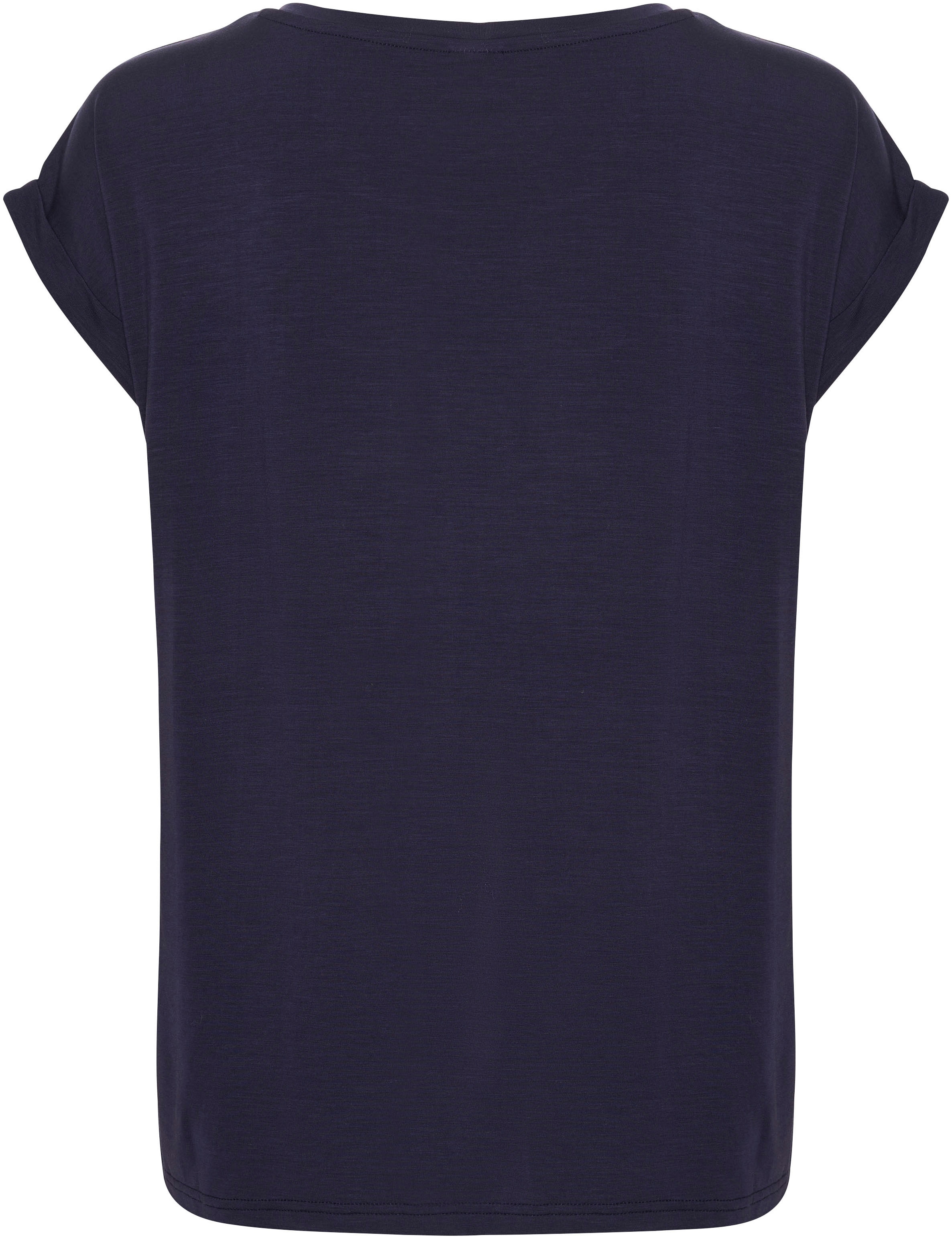Saint Tropez Rundhalsshirt , Basic in edler LYOCELL Qualität
