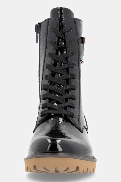 Remonte Lackleder-Boots, Wechselfußbett, Weite G