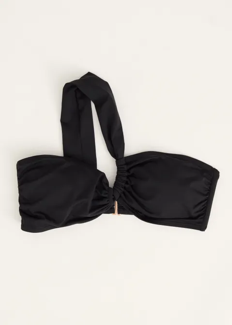 Bandeau bikini top zwart (ZWART)