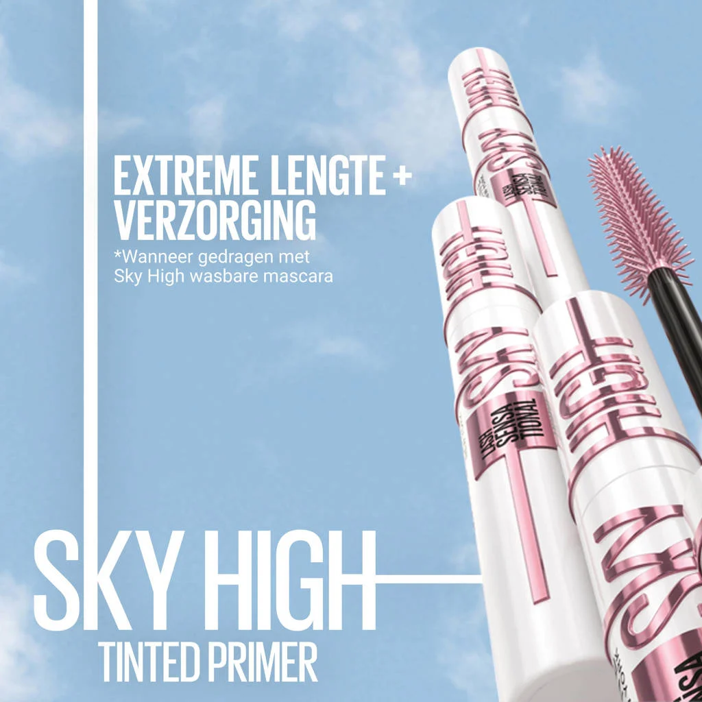 Super basis primer mascaraSky High tinted mascara primer - zwart
