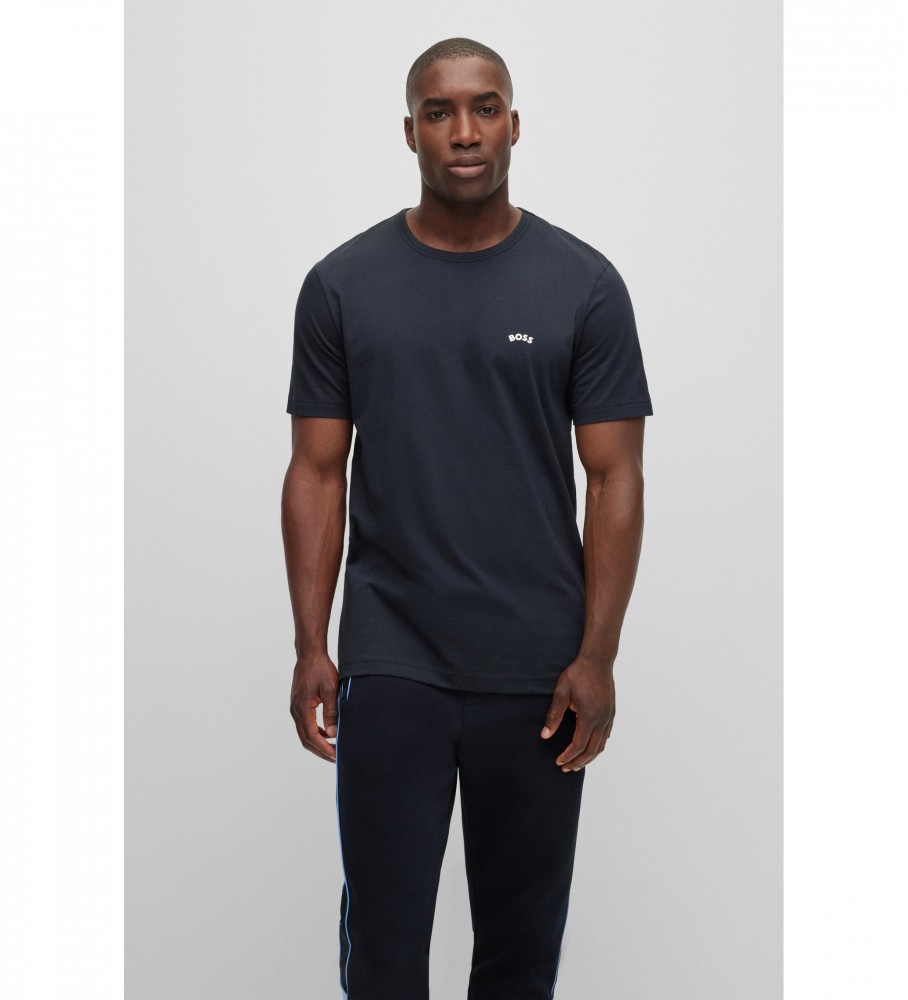 Camiseta BOSS Navy Curved