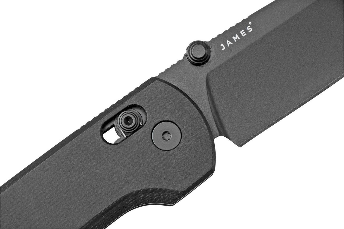 The James Brand The Kline Black Black Micarta JAKN120134-00 zakmes